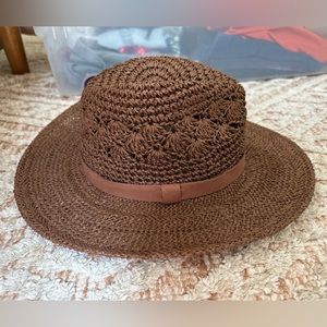 Banana Republic Brown Raffia Hat - S/M NWT